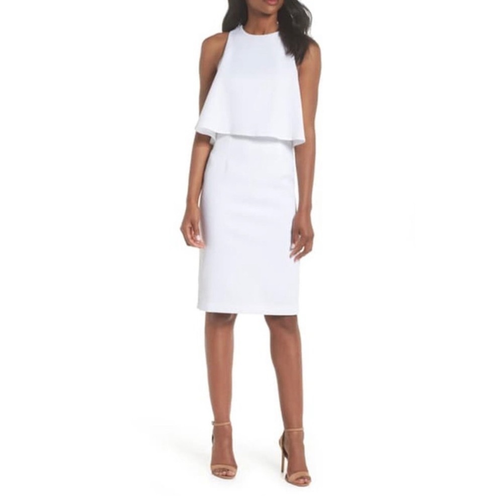Chelsea28 | Sleeveless Textured Layered Midi Dress Size 16